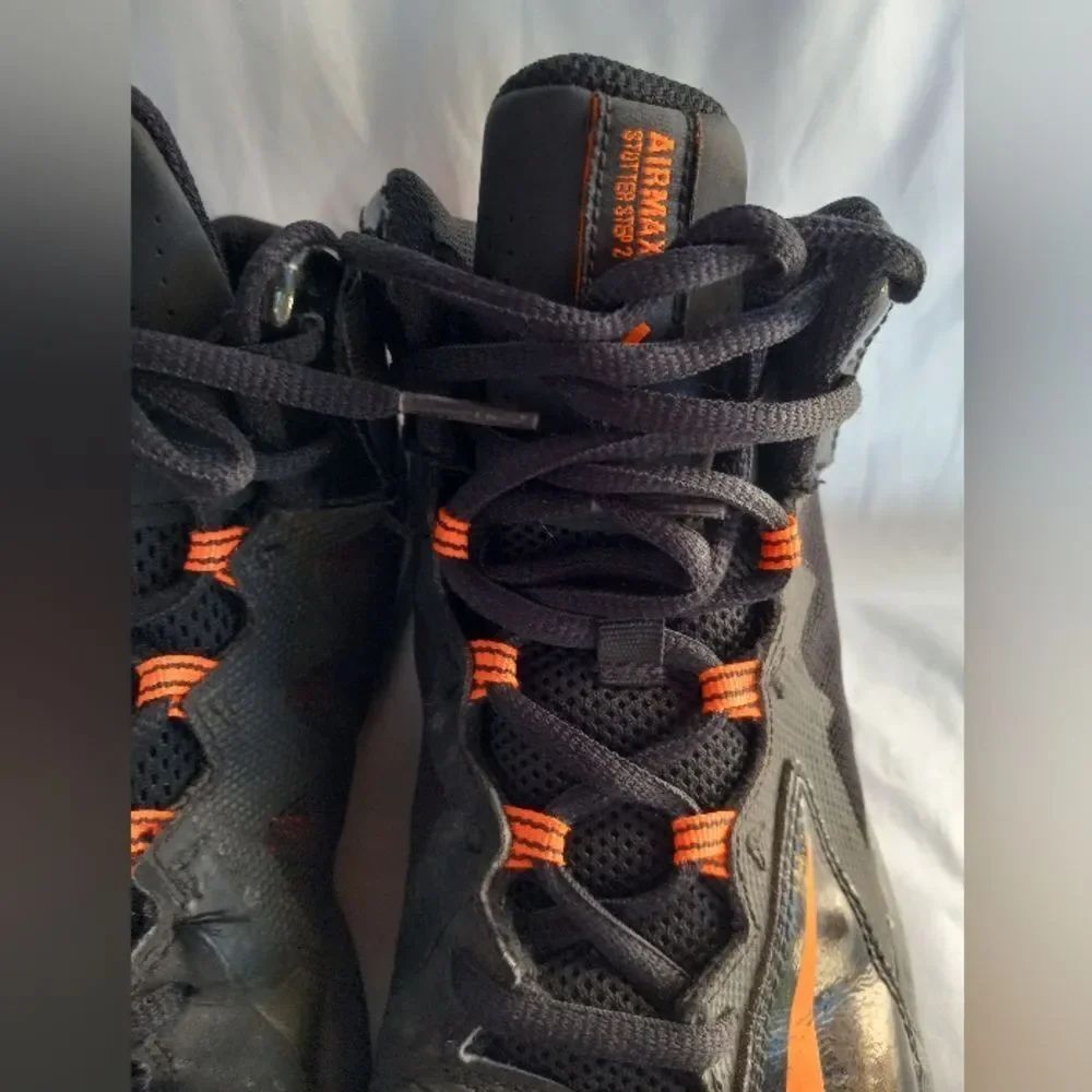 Nike Air Max Shutter Step 2 653754 003 Black & Orange Kids Size 5Y - Picture 3 of 10